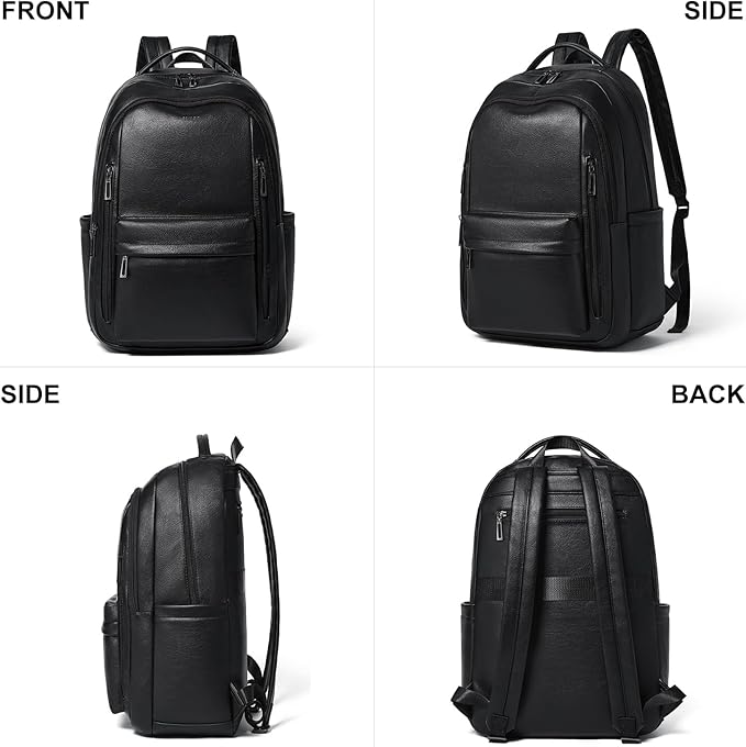 30L Business Laptop Backpack for Women Men, Travel Work Backpack Purse Faux - Image 7