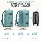 coowoz Large Travel Backpack For Women Men, Carry On Backpack, Hiking Backpack - Image 4