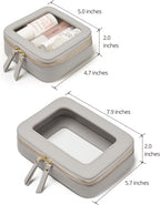 Popvibe Clear Makeup Bag Travel Cosmetic Case Transparent Toiletry Bag - Image 2