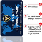 SaiTech IT 2 Pack RFID Blocking Card NFC Contactless Debit/Credit Card ATM - Image 6