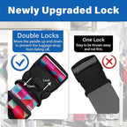 2 Pack Luggage Straps for Suitcases, Adjustable Travel Belt - Image 2