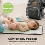 KeaBabies Portable Diaper Changing Pad, Easy Wipe Clean - Image 5