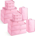 Reginary 6 Set Travel Packing Cubes Luggage Organizer Set Lightweight Suitcase by Reginary