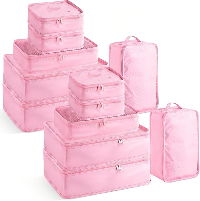 Reginary 6 Set Travel Packing Cubes Luggage Organizer Set Lightweight Suitcase by Reginary
