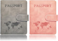 Passport Holder for Travel Essentials, 2 Pack Rfid Passport Cover for Women Men by SOVIROSE