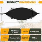 Chihee Ultra-Light Travel Camping Hammock Pop-up Net Hammock 660lbs Load - Image 3