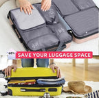 9 Set Packing Cubes for Suitcases, Aydicon Travel Luggage Packing Organizers - Image 8