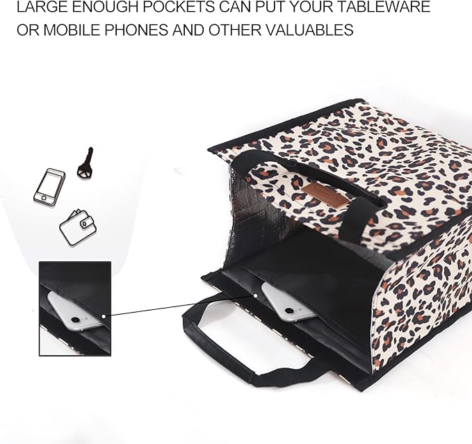 Lunch Bags for Women Insulated Reusable Lunch Tote - Image 5