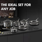 Pots and Pans Set Non Stick, Non Stick Frying Pans, Saute Pan & Stock Pot - Image 5