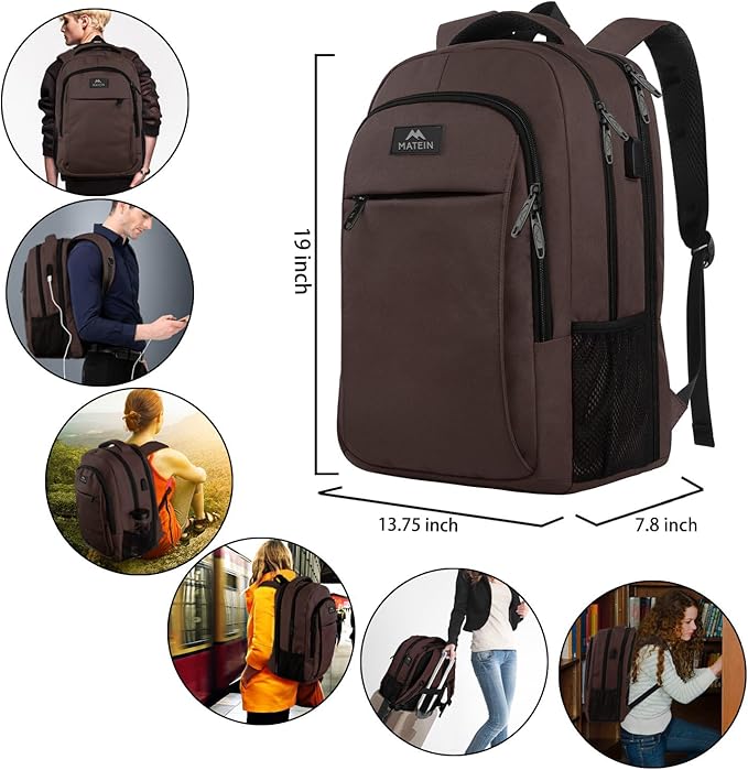MATEIN Laptop Backpack, Extra Large TSA Friendly 17.3 Inch Travel Computer - Image 6