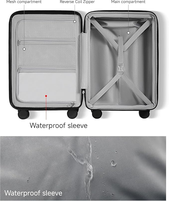 LUGGEX Carry On Luggage 22x14x9 Airline Approved, Expandable Polycarbonate - Image 7