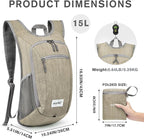 G4Free 10L/15L Hiking Backpack Lightweight Packable Hiking Daypack Small Travel - Image 3