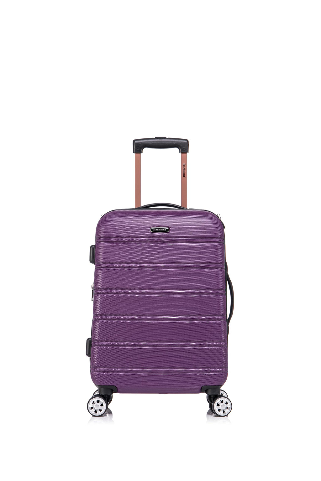 Melbourne Hardside 2 Piece Expandable Spinner Wheel Luggage Set (Purple / 2 Piece (20"/14" Tote))
