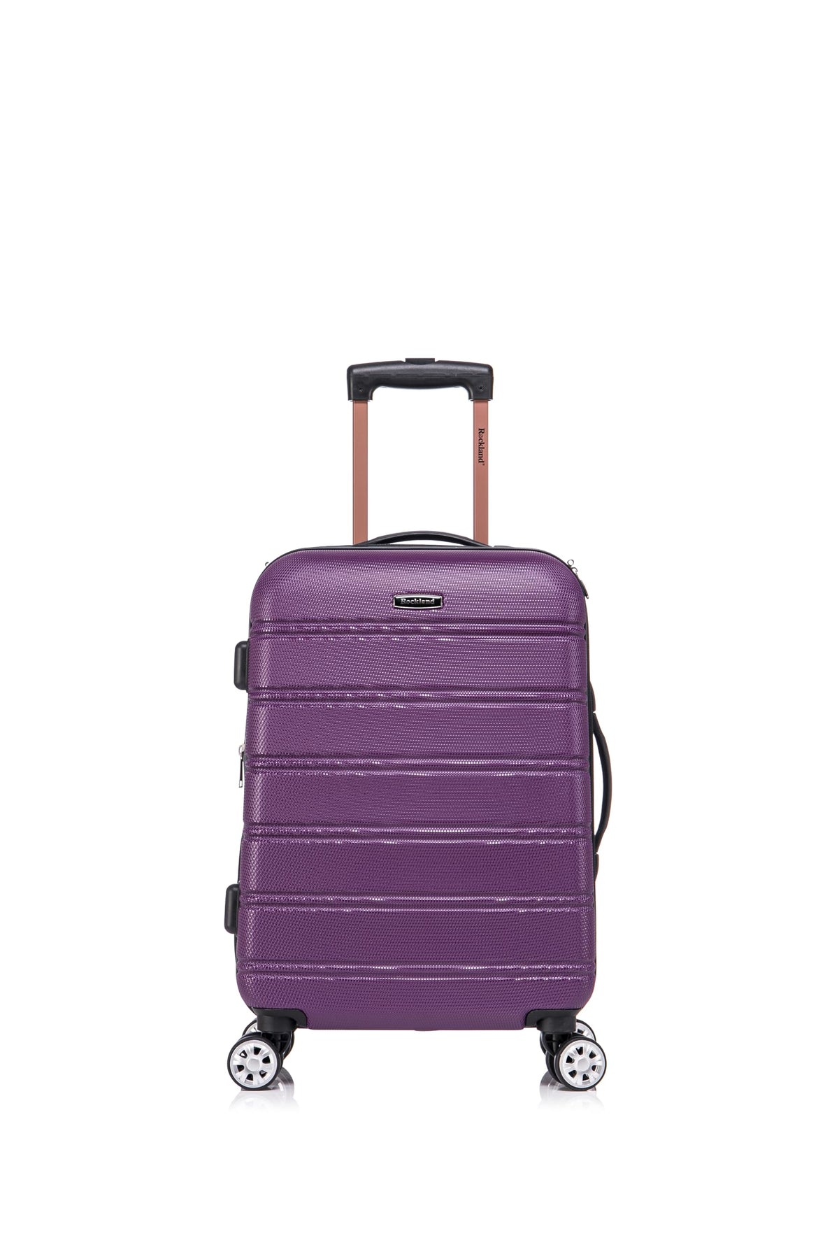 Melbourne Hardside 2 Piece Expandable Spinner Wheel Luggage Set (Purple / 2 Piece (20"/14" Tote))