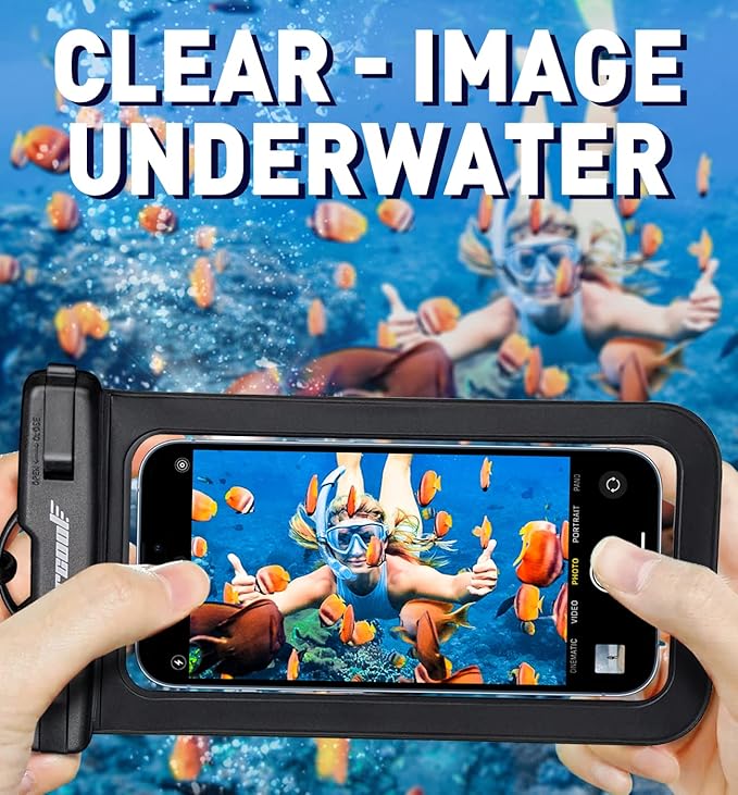 Hiearcool Waterproof Pouch for iPhone, Waterproof Phone Bag Travel Essentials - Image 6