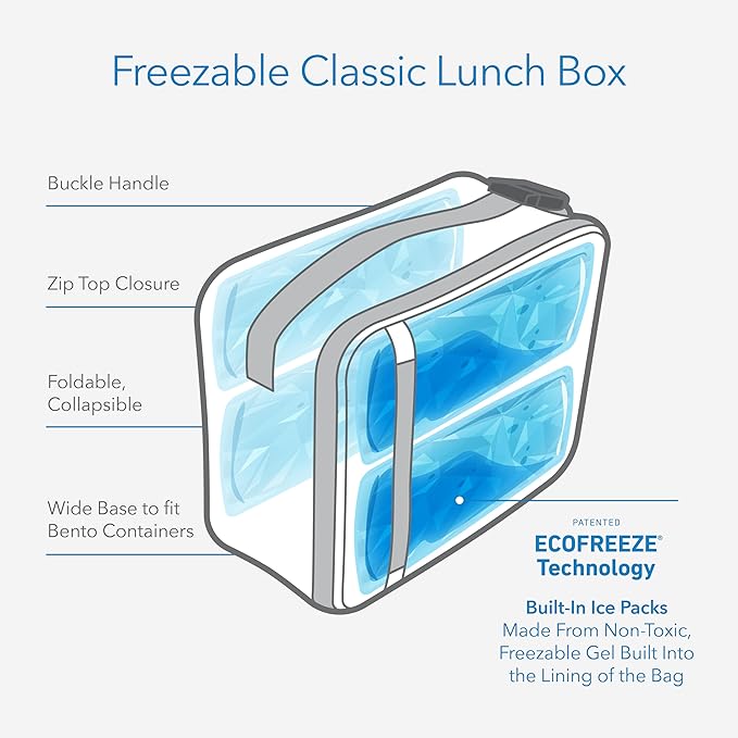 PackIt Freezable Classic Lunch Box, Sweet Strawberry, Built - Image 2