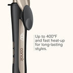 INFINITIPRO BY CONAIR Tourmaline Ceramic Long Barrel 1-Inch XL Curling Iron, 1-Inch Extra Long Barrel Produces Classic Curls, Hair Curler for Use on All Hair, Dark Grey