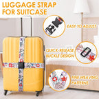 Adjustable Travel Luggage Strap Suitcase Belt Travel Bag Accessories 1.96 in W - Image 8