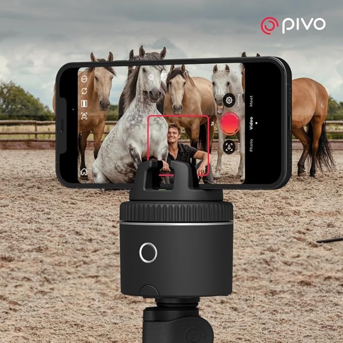 Pivo Equestrian Silver Essential Pack, Auto Face, Horse Phone Tracking Holder - Image 7