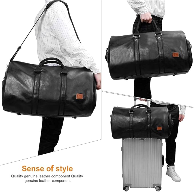 seyfocnia Convertible Travel Garment Bag, Carry on Garment Duffel Bag - Image 6