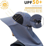 Sun Hat for Men Women with Neck Flap, UPF 50+ UV Protective Hiking Fishing Hats - Image 6
