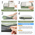 BAGAIL 6 Set Ultralight Compression Packing Cubes Packing Organizer - Image 3