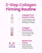 YADAH Hydra core cream - Capsule Filler Cream 1.69 fl oz Collagen Hydra Essence 5.07 fl oz Collagen Dual Lift Serum 1.69 fl oz