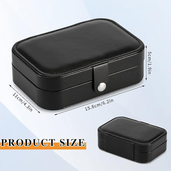 Travel Jewelry Box, PU leather Small Jewelry Organizer - Image 5