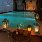 TAKE ME 14" Solar Lanterns Outdoor Waterproof Garden Lanterns Large Flickering - Image 7