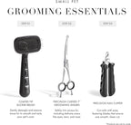 Tweezerman 7" Pet Grooming Scissors with Safety Round Tips, Professional Curved Grooming Shears for Dogs and Cats