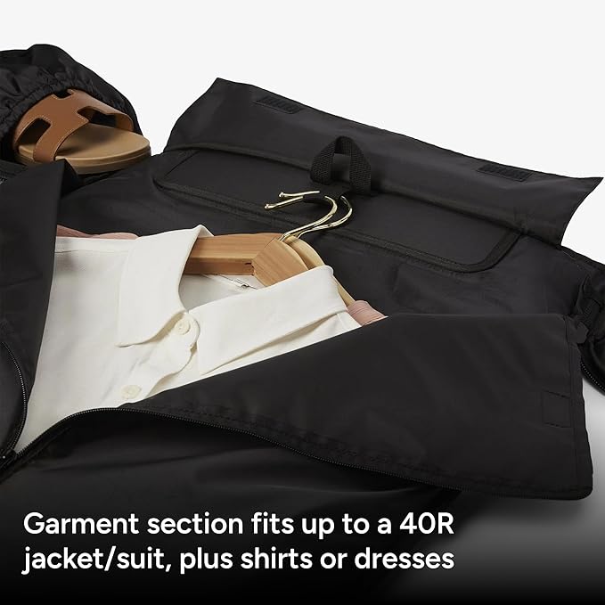Halfday Convertible 2-in-1 Garment Duffel Weekender Bag 40L | Wrinkle-Free - Image 2