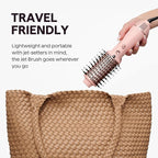 Wavytalk Dual Voltage Hair Dryer Brush for Europe and International Travel, 110V-240V Mini Jet Brush, Ionic Hair Dryer Brush Reduces Damage, Anti-Frizz Straight Hair, Curls and Blowouts, Volumizing