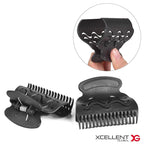 Round Brush Set for Blow Drying - Round Hair Brush Set with Detachable Barrels Styling Tool, Roller with 6 Barrels 1 Handle 6 Clips, 3 Different Hair Rollers to Create Your Hairstyle - Purple Black