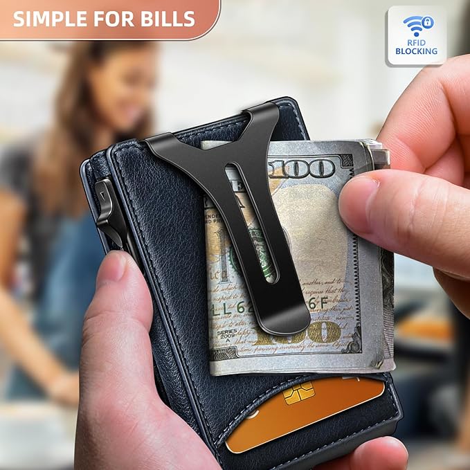 BULLIANT Men Wallet, Money Clip Wallet Slim - Image 6