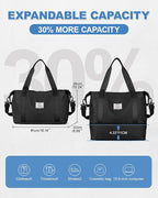 Travel Duffel Bag, Sports Tote Gym Bag, Shoulder Weekender Overnight Bag - Image 3