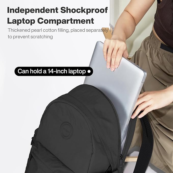 mixi Outdoor Lightweight Backpack Casual Carry On Laptop Backpack Travel Bookbag - Image 5