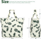 LEDAOU Large Beach Tote Bag Women Waterproof Sandproof Zipper Beach Tote Bag - Image 3