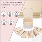 Jewelry Box Organizer for Women, Small Jewelry Travel Case, Leather Travel - Image 3