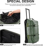 Gonex Rolling Duffle Bag with Wheels, 70L Water Repellent Wheeled Travel Duffel - Image 6