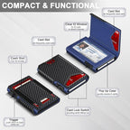 Wallet for Men Wallet with Slim Pop Up Card Holder 9-13 Cards, Bifold - Image 5