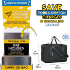 For Spirit Airlines Personal Item Bag 18x14x8 Foldable Travel Duffel Bag - Image 2