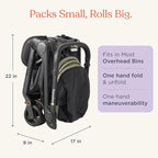 Ergobaby Metro 3 All in One Compact Baby Stroller, Lightweight Travel Stroller - Image 4