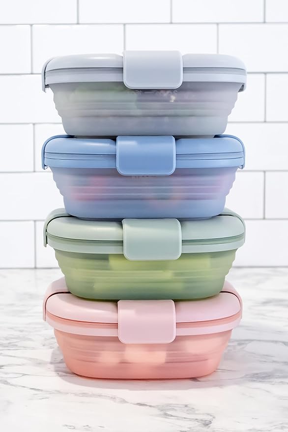 STOJO Collapsible Sandwich Box – 24oz, Reusable Food Storage Container - Image 3