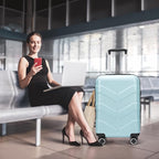 Luggage Sets 3 Piece with Spinner Wheel, Hardside Suitcase Set with TSA Lock - Image 2