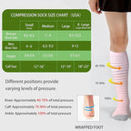 LEVSOX Compression Socks for Pregnant Women 20-30 mmHg Knee High Cute Funny - Image 5