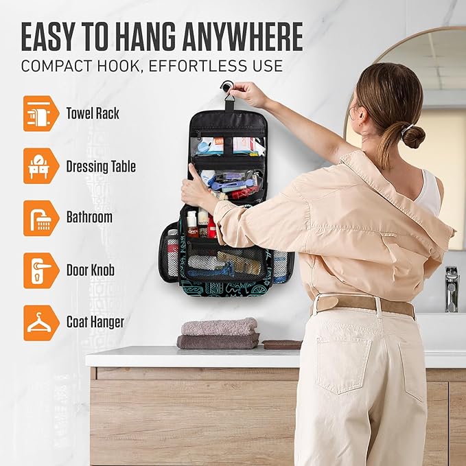 VENTURE 4TH Hanging Travel Toiletry Bag - Image 7