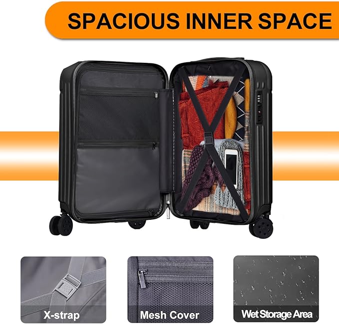 Krute Carry on Luggage PC+ABS Suitcases - Image 7