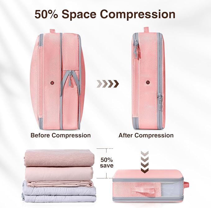 DIMJ Clothes Storage Bag 8 Pack, 19L Compression Storage Bags - Image 3