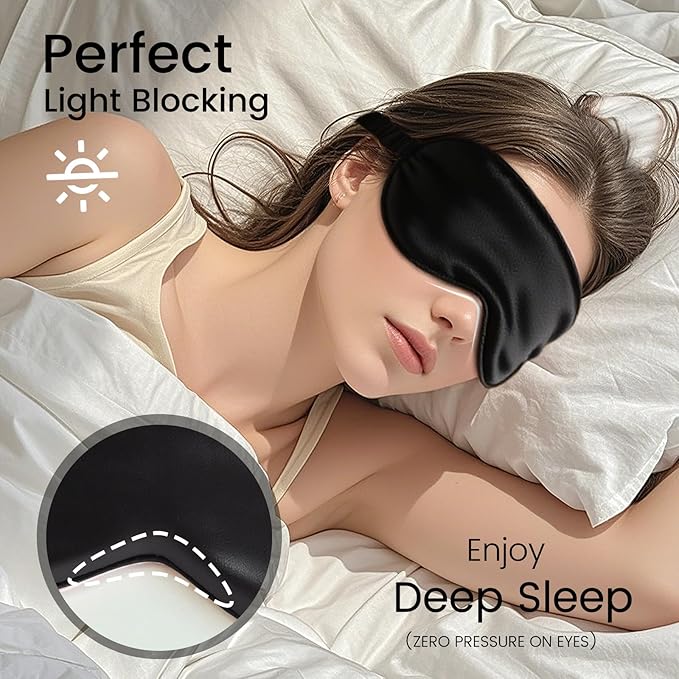 Pure 22 Momme 6A Grade Mulberry Silk Sleep Mask - Image 3