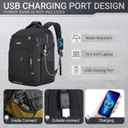 40L Expandable Laptop Backpack, Anti-thief Travel Backpack - Image 6